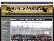Tablet Screenshot of andoverfootball.org